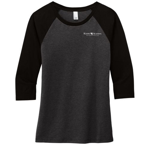 District Women's Perfect Tri 3/4-Sleeve Raglan (KA-DM136L) image thumbnail