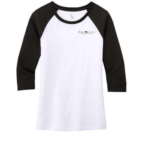 District Women's Perfect Tri 3/4-Sleeve Raglan (KA-DM136L) image thumbnail