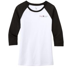 Image of District Women's Perfect Tri 3/4-Sleeve Raglan (KA-DM136L)