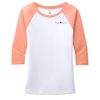 HEATHERED DUSTY PEACH / WHITE