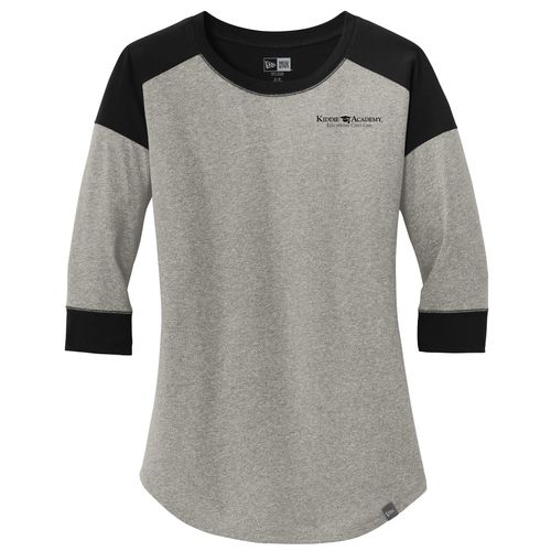 New Era Women's Heritage Blend 3/4-Sleeve Baseball Raglan Tee (KA-LNEA104) image thumbnail