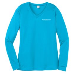 Image of Sport-Tek Women's Long Sleeve PosiCharge Competitor V-Neck Tee (KA-LST353LS)
