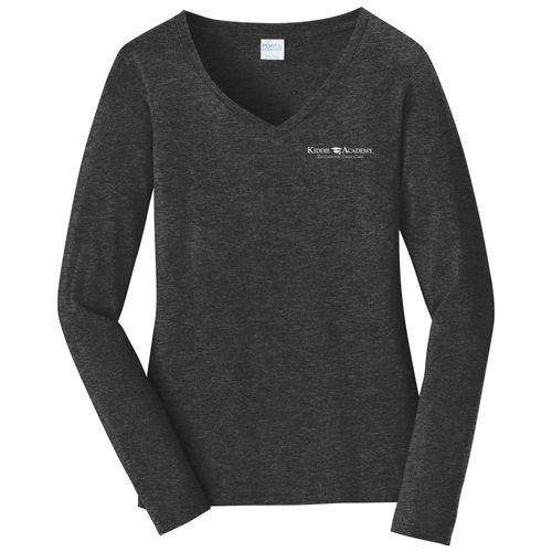 Port & Company Women's Long Sleeve Fan Favorite V-Neck Tee (KA-LPC450VLS) image thumbnail