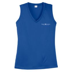Image of Sport-Tek Women's Sleeveless PosiCharge Competitor V-Neck Tee (KA-LST352)
