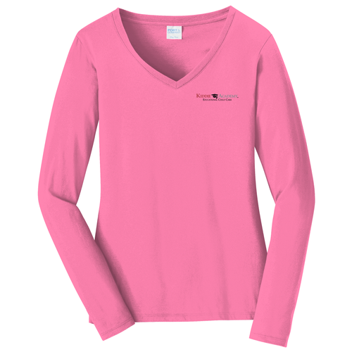 Port & Company Women's Long Sleeve Fan Favorite V-Neck Tee (KA-LPC450VLS) image thumbnail