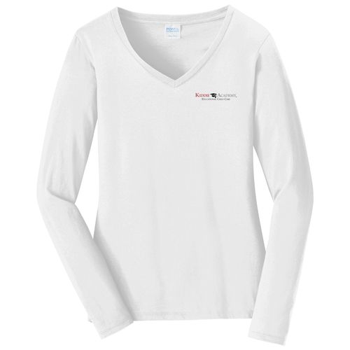 Port & Company Women's Long Sleeve Fan Favorite V-Neck Tee (KA-LPC450VLS) image thumbnail