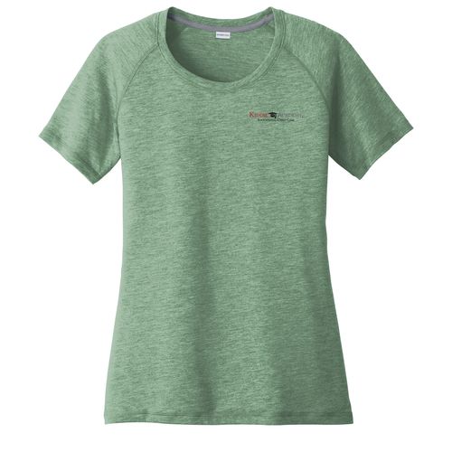 Sport-Tek Women's PosiCharge Tri-Blend Wicking Scoop Neck Raglan Tee (KA-LST400) image thumbnail