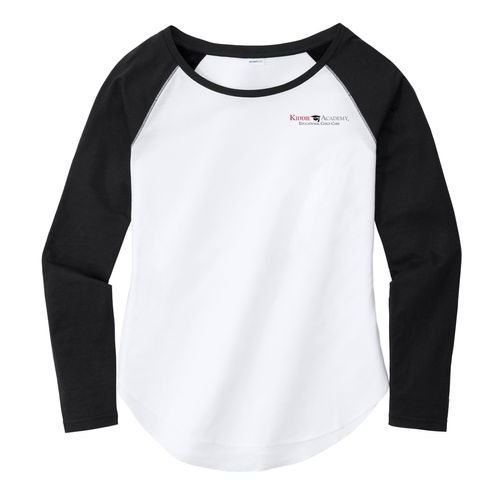 Sport-Tek Women's PosiCharge Long Sleeve Tri-Blend Wicking Scoop Neck Raglan Tee (KA-LST400LS) image thumbnail