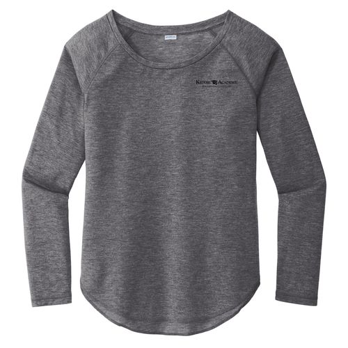 Sport-Tek Women's PosiCharge Long Sleeve Tri-Blend Wicking Scoop Neck Raglan Tee (KA-LST400LS) image thumbnail