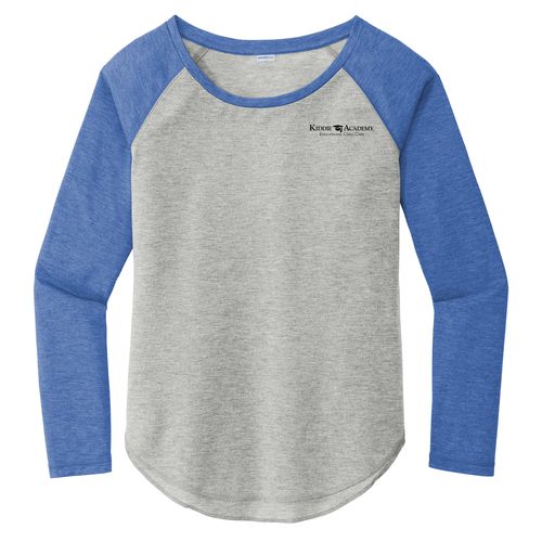 Sport-Tek Women's PosiCharge Long Sleeve Tri-Blend Wicking Scoop Neck Raglan Tee (KA-LST400LS) image thumbnail