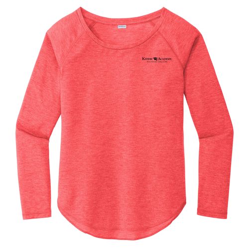 Sport-Tek Women's PosiCharge Long Sleeve Tri-Blend Wicking Scoop Neck Raglan Tee (KA-LST400LS) image thumbnail
