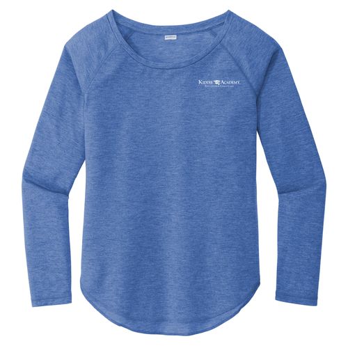Sport-Tek Women's PosiCharge Long Sleeve Tri-Blend Wicking Scoop Neck Raglan Tee (KA-LST400LS) image thumbnail