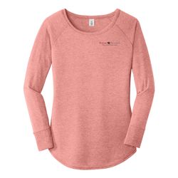 Image of District Women's Perfect Tri Long Sleeve Tunic Tee (KA-DT132L)