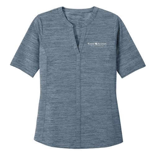 Port Authority Women's Stretch Heather Open Neck Top (KA-LK583) image thumbnail
