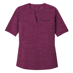 Image of Port Authority Women's Stretch Heather Open Neck Top (KA-LK583)