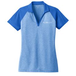Image of Sport-Tek Women's PosiCharge RacerMesh Raglan Heather Block Polo (KA-LST641)