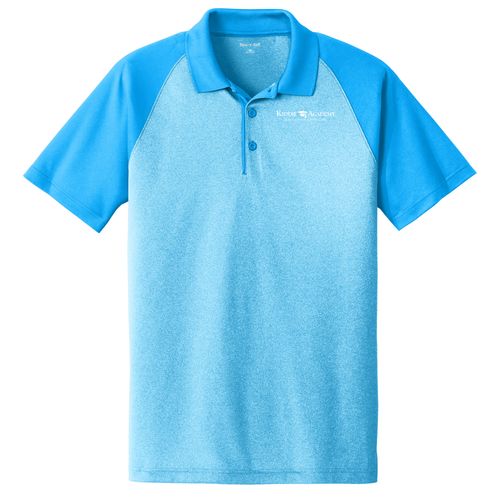 Sport-Tek PosiCharge RacerMesh Raglan Heather Block Polo (KA-ST641) image thumbnail