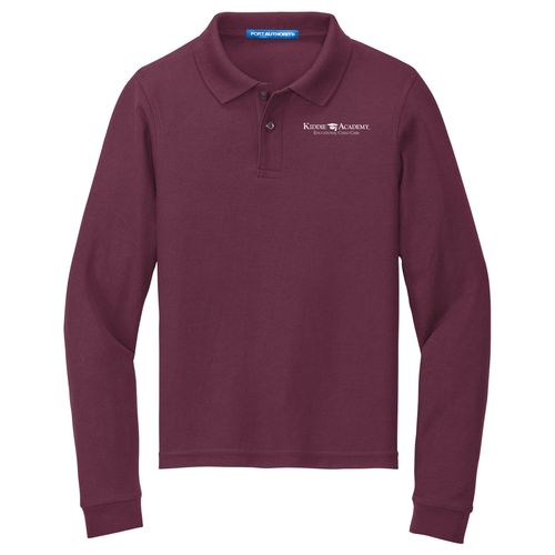 Port Authority Youth Long Sleeve Silk Touch Polo (KA-Y500LS) image thumbnail