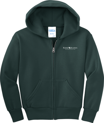Port & Company Youth Core Fleece Full-Zip Hooded Sweatshirt (KA-PC90YZH) image thumbnail