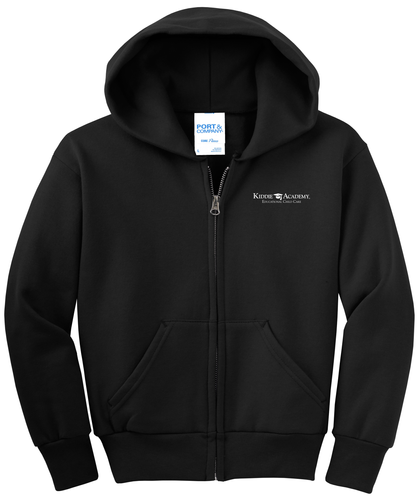 Port & Company Youth Core Fleece Full-Zip Hooded Sweatshirt (KA-PC90YZH) image thumbnail