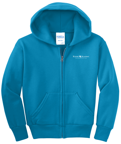 Port & Company Youth Core Fleece Full-Zip Hooded Sweatshirt (KA-PC90YZH) image thumbnail