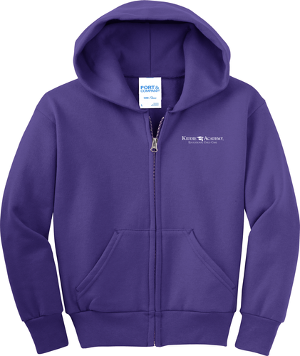 Port & Company Youth Core Fleece Full-Zip Hooded Sweatshirt (KA-PC90YZH) image thumbnail