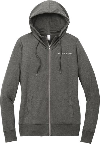 District Women's Featherweight French Terry Full-Zip Hoodie (KA-DT673) image thumbnail