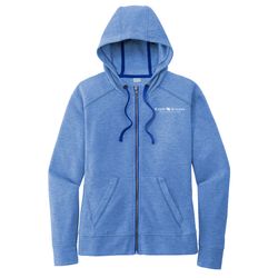 Image of Sport-Tek Women's PosiCharge Tri-Blend Wicking Fleece Full-Zip Hooded Jacket (KA-LST293)