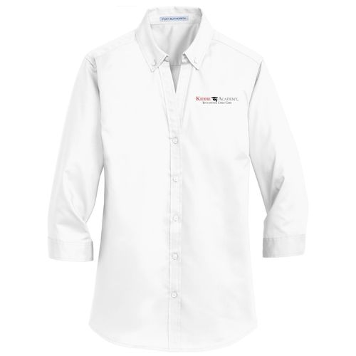 Port Authority Women's 3/4-Sleeve SuperPro Twill Shirt (KA-L665) image thumbnail