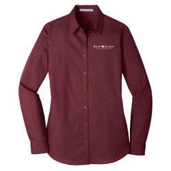 Image of Port Authority Women's Long Sleeve Carefree Poplin Shirt (KA-LW100)