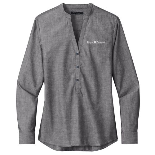 Port Authority Women's Long Sleeve Chambray Easy Care Shirt (KA-LW382) image thumbnail