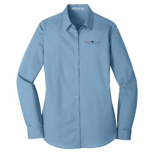 Port Authority Women's Long Sleeve Carefree Poplin Shirt (KA-LW100) image thumbnail