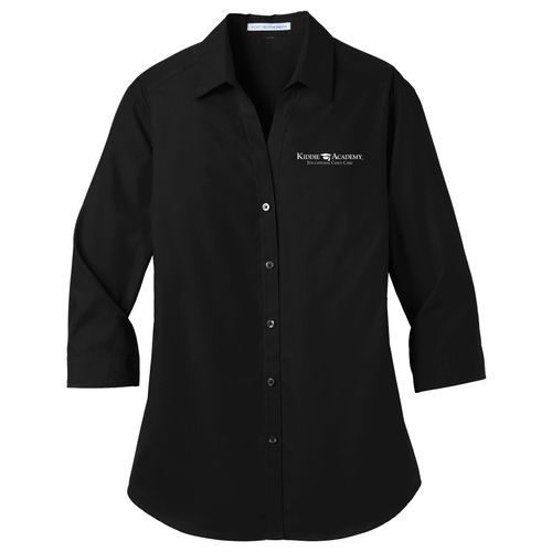 Port Authority Women's 3/4-Sleeve Carefree Poplin Shirt (KA-LW102) image thumbnail