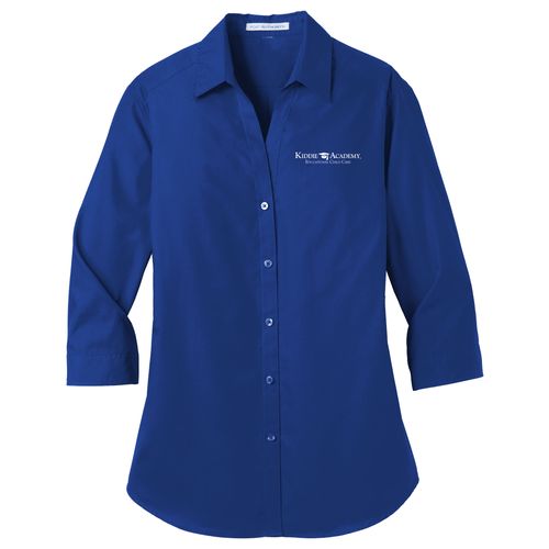 Port Authority Women's 3/4-Sleeve Carefree Poplin Shirt (KA-LW102) image thumbnail
