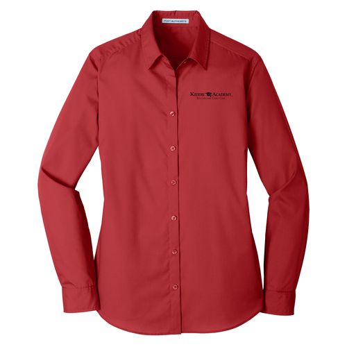 Port Authority Women's Long Sleeve Carefree Poplin Shirt (KA-LW100) image thumbnail