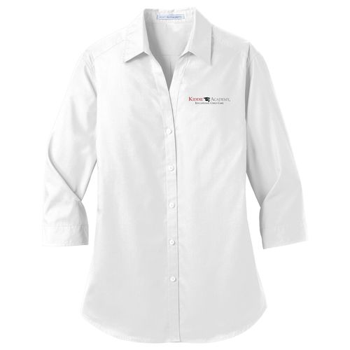 Port Authority Women's 3/4-Sleeve Carefree Poplin Shirt (KA-LW102) image thumbnail