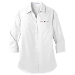 Image of Port Authority Women's 3/4-Sleeve Carefree Poplin Shirt (KA-LW102)