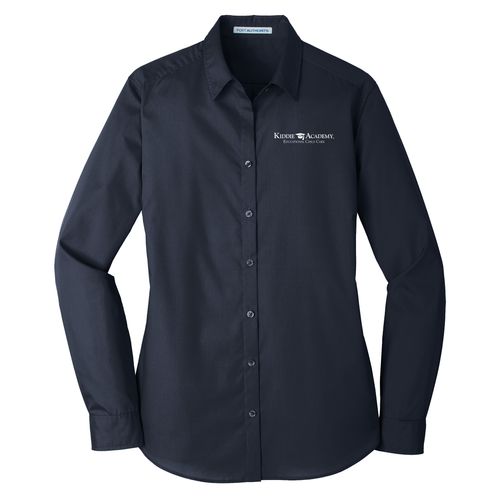 Port Authority Women's Long Sleeve Carefree Poplin Shirt (KA-LW100) image thumbnail