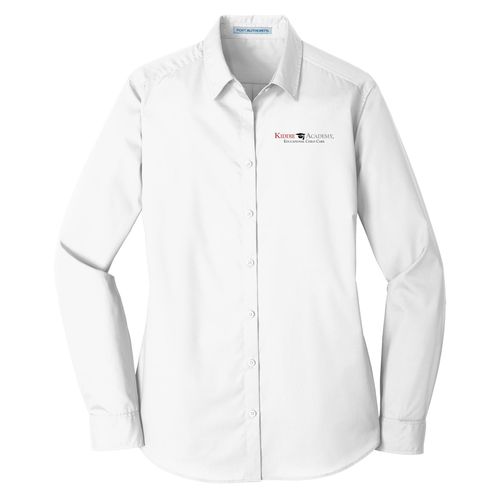 Port Authority Women's Long Sleeve Carefree Poplin Shirt (KA-LW100) image thumbnail