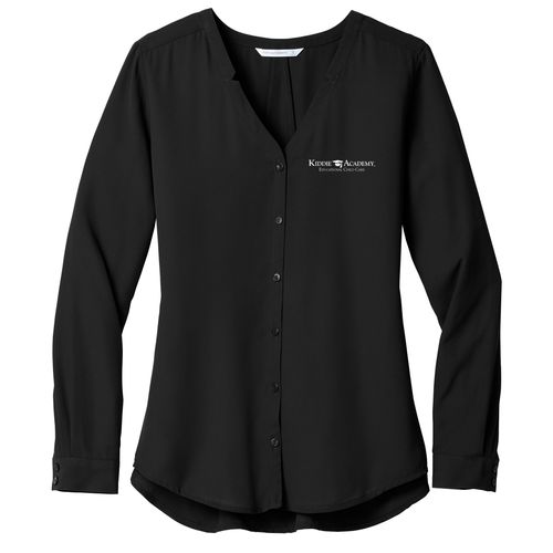 Port Authority Women's Long Sleeve Button-Front Blouse (KA-LW700) image thumbnail