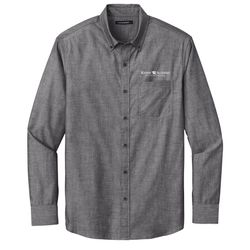 Image of Port Authority Long Sleeve Chambray Easy Care Shirt (KA-W382)