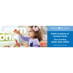 Image of Learn On. Now Enrolling Dinosaurs Banner (KA-BNR-DINO)