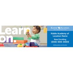Image of Learn On. Now Enrolling Blocks Banner (KA-BNR-BLOCKS)