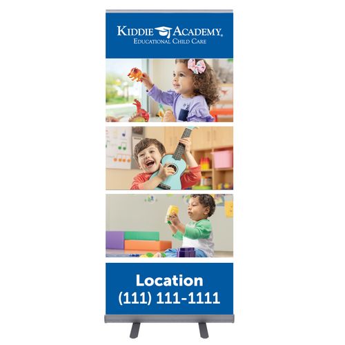 Learn On. Roll Up Banner Stand 80" H (KA-LO-OC-ER33.5SLVG) image thumbnail