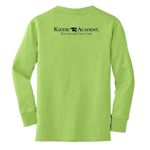 Learn On. Youth Long Sleeve T-Shirt - Black Imprint (KA-PC54YLS-LEARN-B) image thumbnail