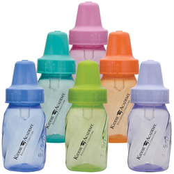 Image of Evenflo 4 oz Baby Bottles Assorted Colors (KA-405)