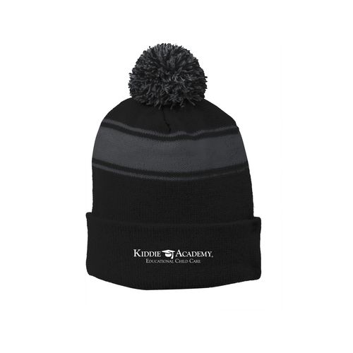 Sport-Tek Stripe Pom Pom Beanie (KA-STC28) image thumbnail