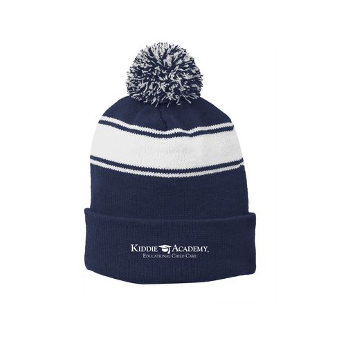 Sport-Tek Stripe Pom Pom Beanie (KA-STC28) image thumbnail