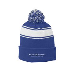 Image of Sport-Tek Stripe Pom Pom Beanie (KA-STC28)
