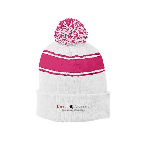 Sport-Tek Stripe Pom Pom Beanie (KA-STC28) image thumbnail